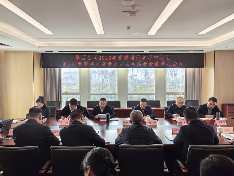 攀西公司召开2026年党委理论学习中心组第1次专题学习暨专题民主生活会会前学习会议